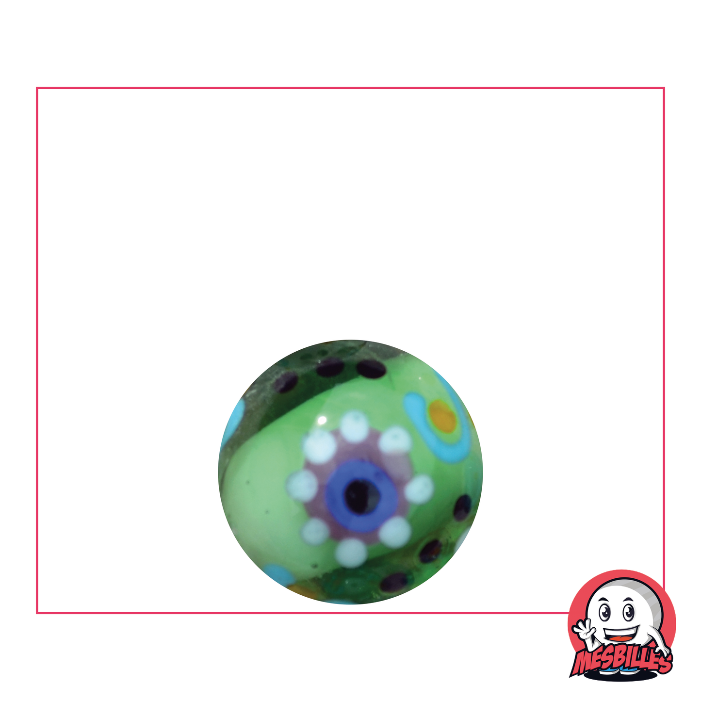 1 Canica Engranaje Verde 16 mm