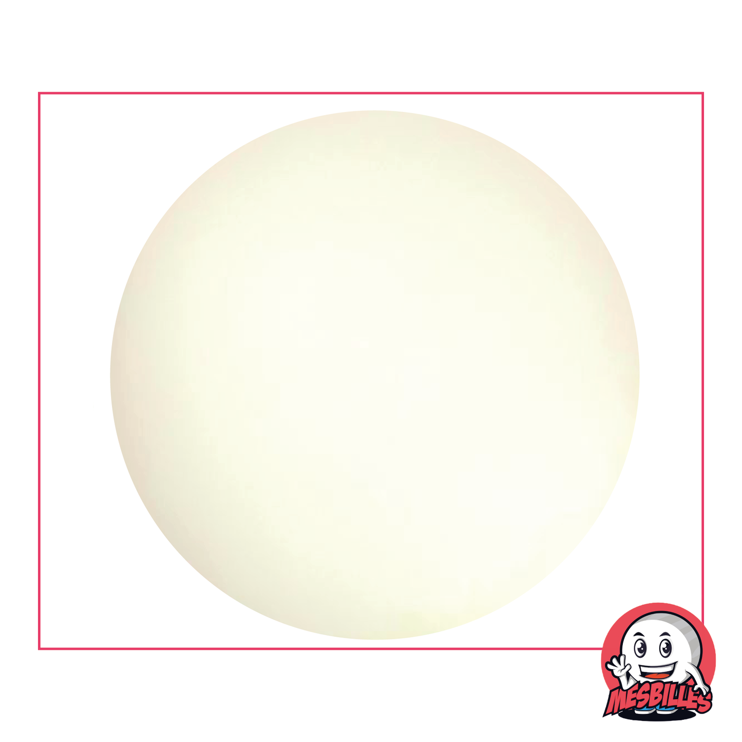 Una Canica Esmerilada de 100 mm que, aunque parece esmerilada, no se derrite