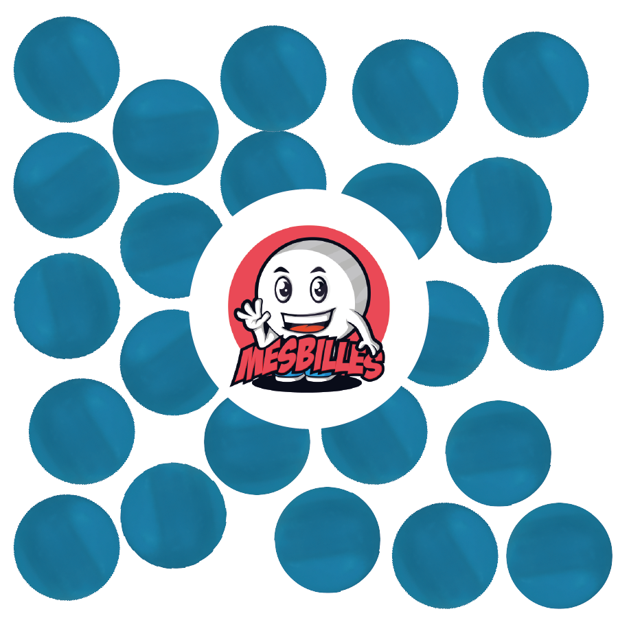 1 Canica Azul Luz 22 mm