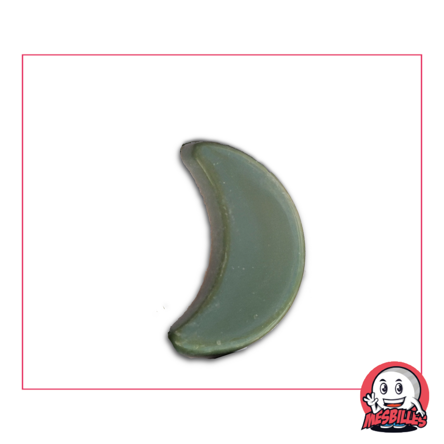 1 Canica Luna Perla Verde Extra Plana