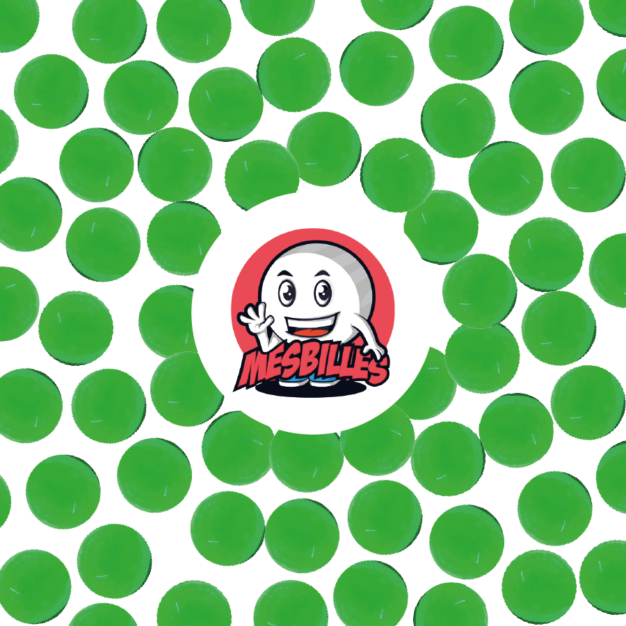 1 Canica Luz Verde 10 mm