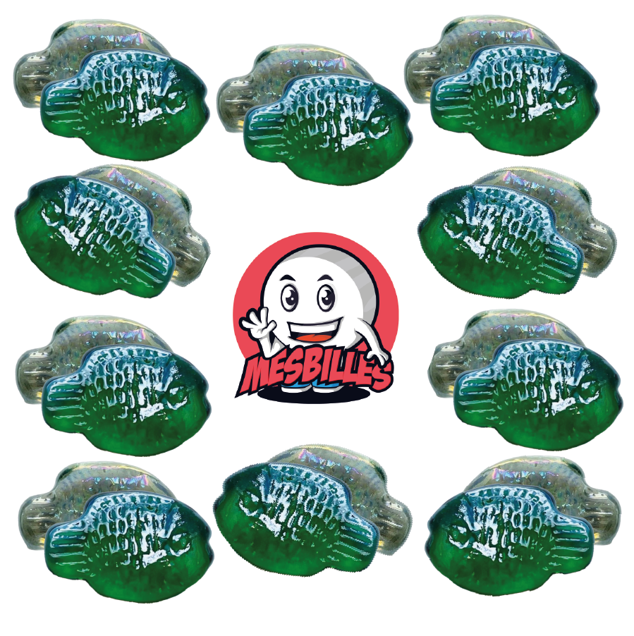 Las canicas planas son muy raras, son ideales para coleccionar, pero también para intercambiar entre jugadores de canicas.