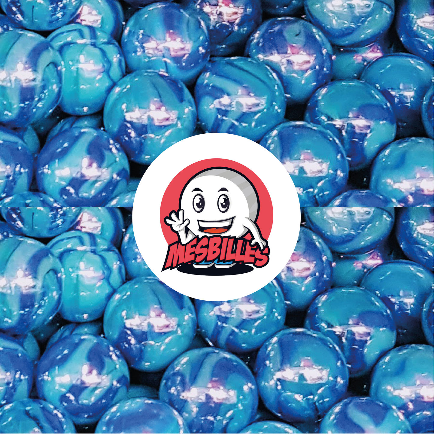 1 Canica Azul de China 16 mm