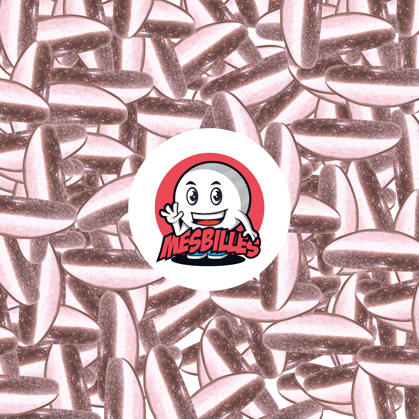 1 Canica Lágrima de Diosa Rosa Claro