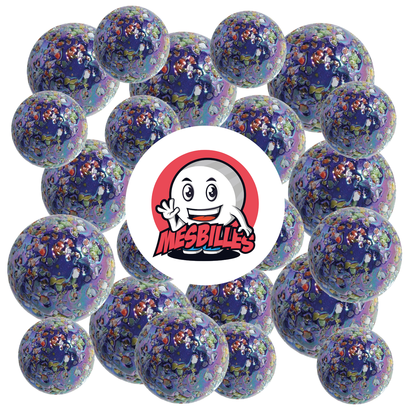 1 Canica pepita estrella 25 mm