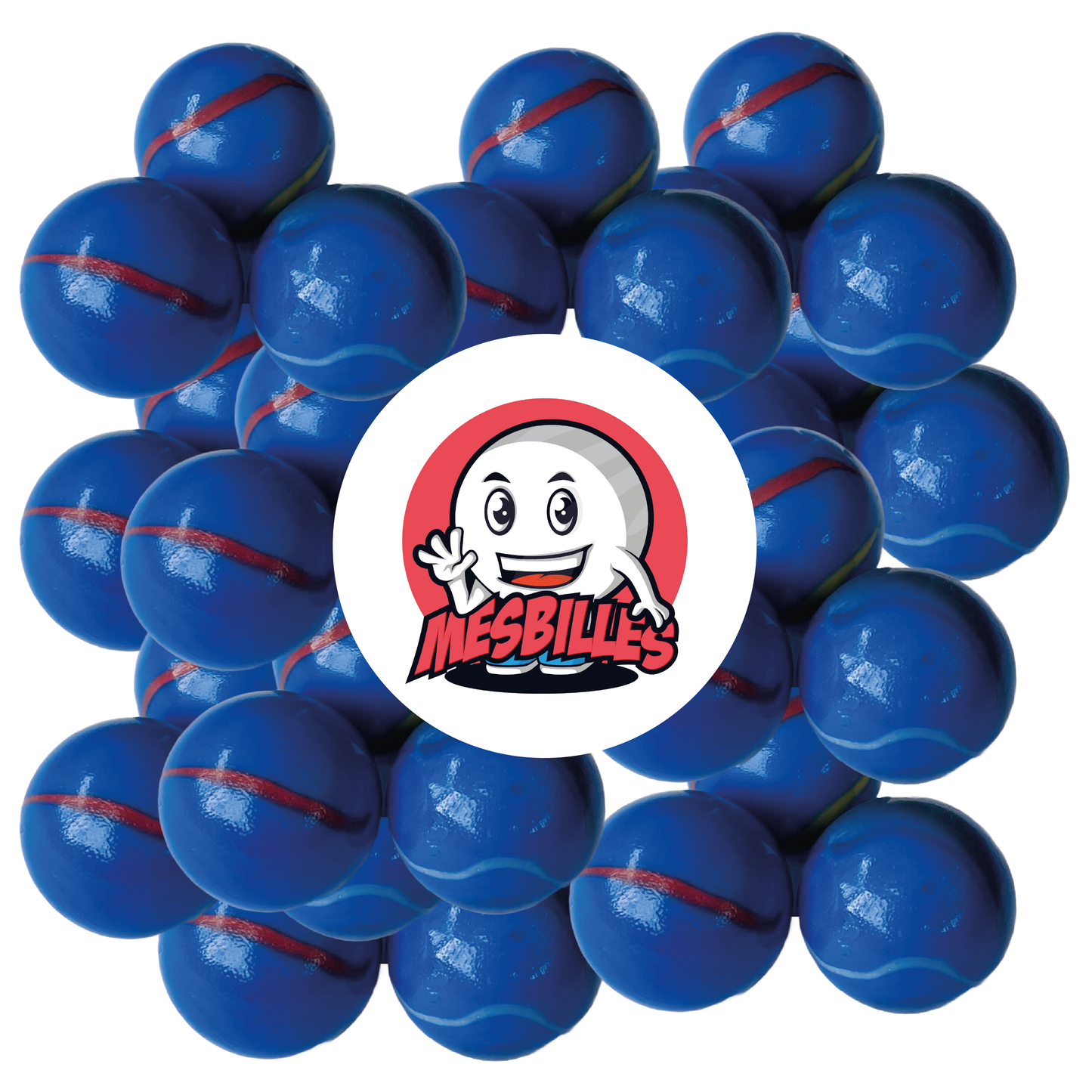 Contrariamente a lo que su nombre podría sugerir, esta canica de 35 mm es de cristal.