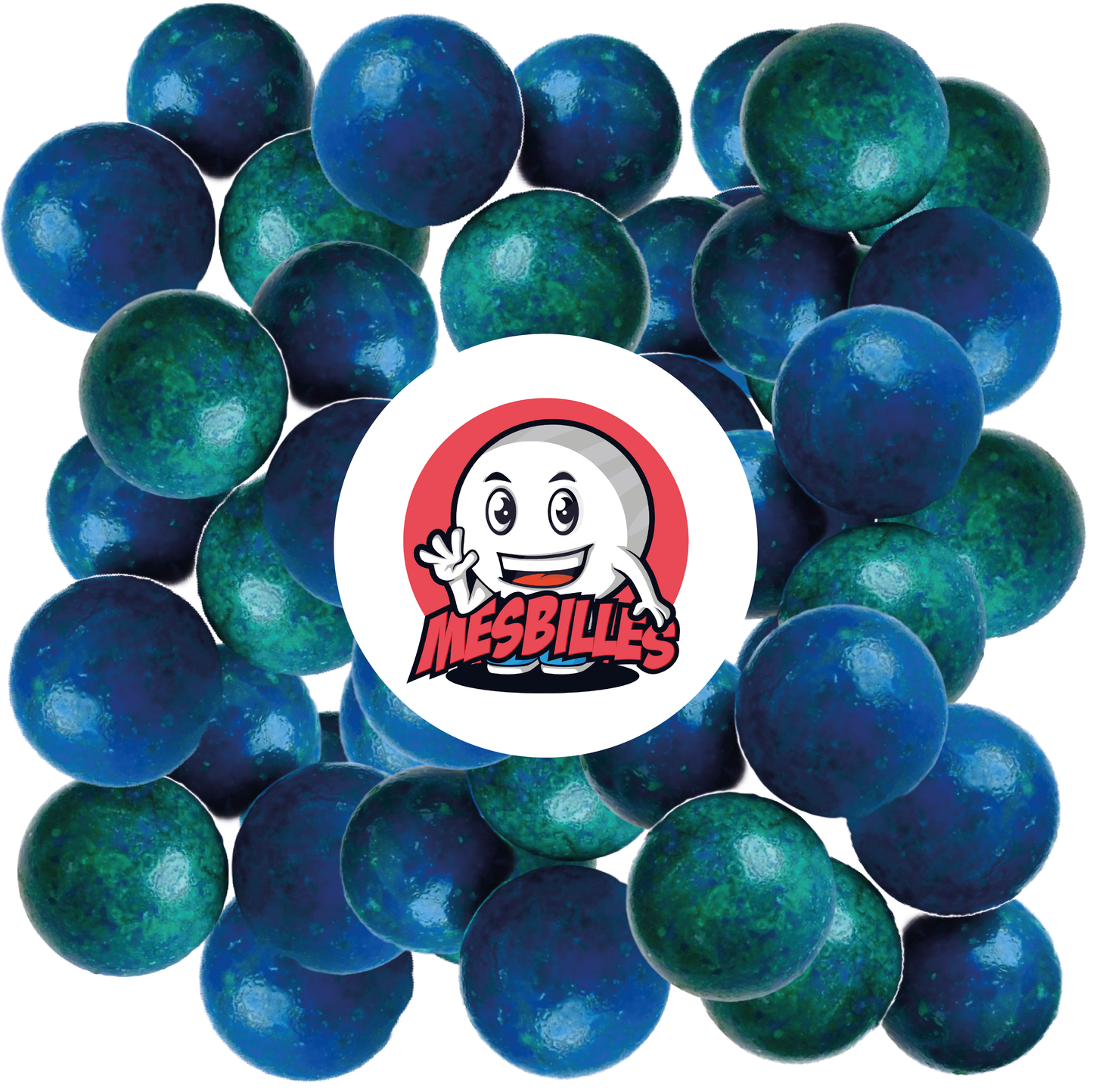 1 Canica Planeta Azul 25 mm