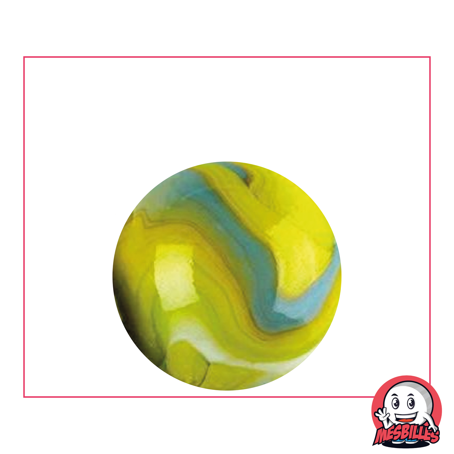 1 Canica Tigre Verde 25 mm