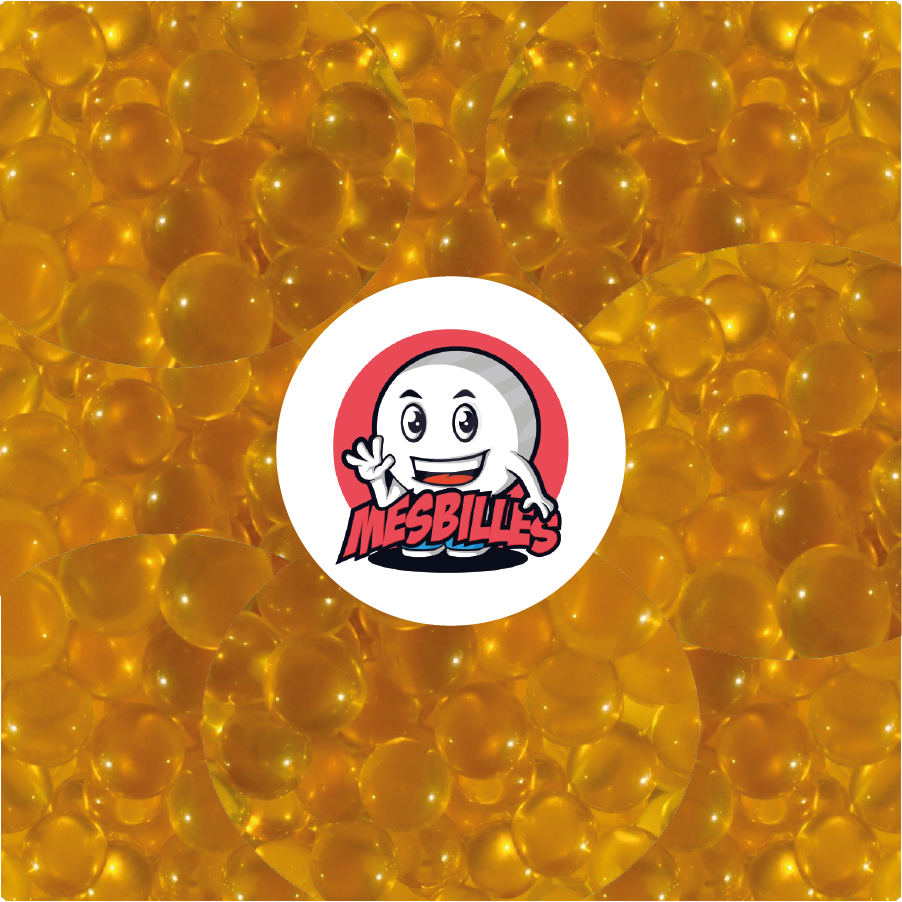 1 Canica Luz Amarilla 10 mm