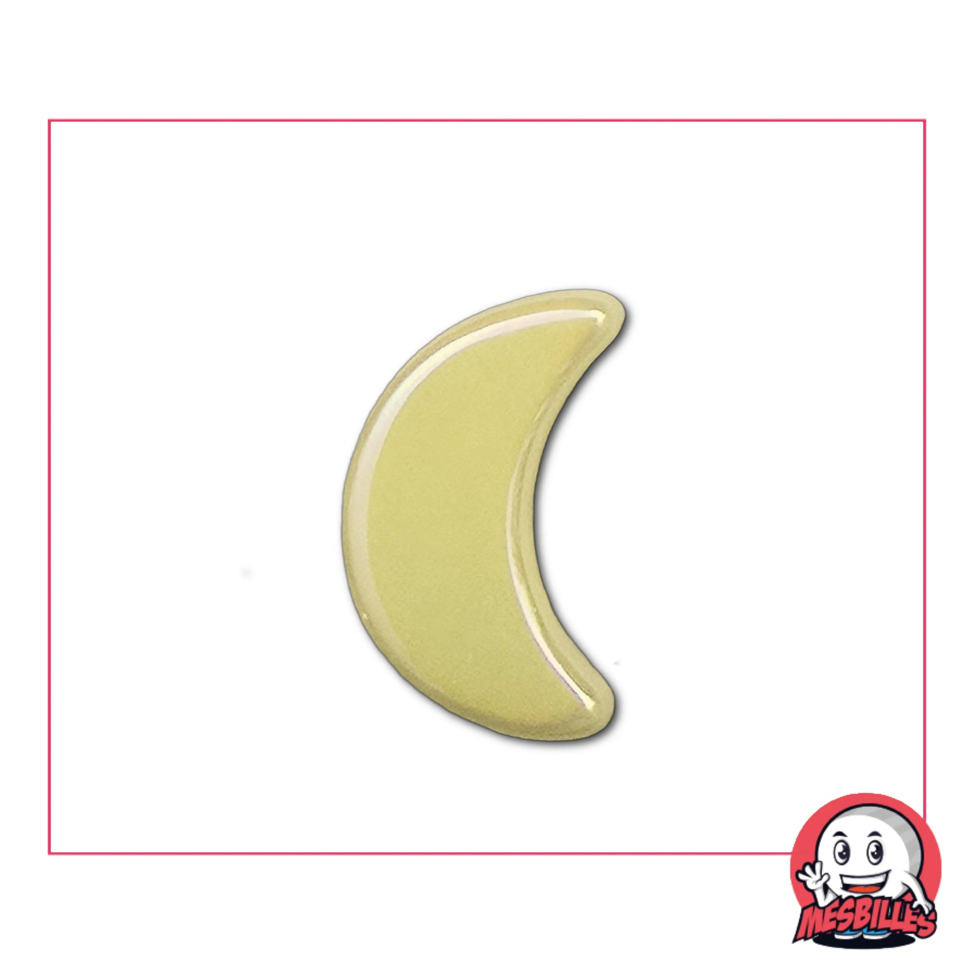 Difficile de classer la Bille Extra-plate Lune Glossy Beige : elle est utilisée pour décorer, jouer et collectionner.