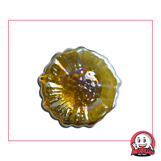 Canica Girasol Ámbar - Perla de luz para coleccionar