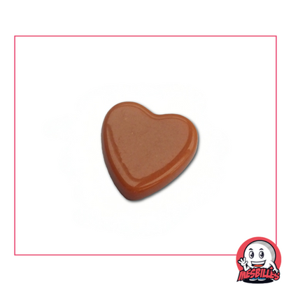 1 Canica Corazón Perla Caramelo extra plana