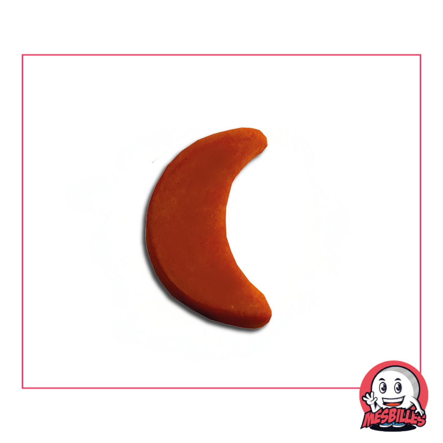 1 Canica Luna Perla Naranja Extra Plana