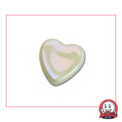 1 Canica Corazón Beige Brillante extra plana