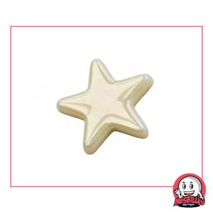 1 Canica estrella Brillante Beige extra plana