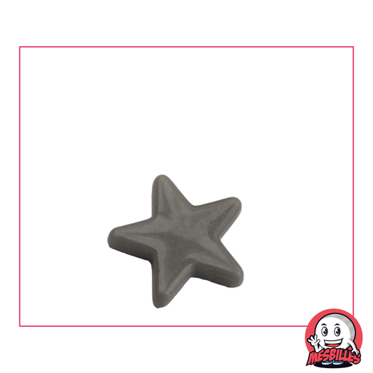 1 Canica estrella Perla Gris extra plana