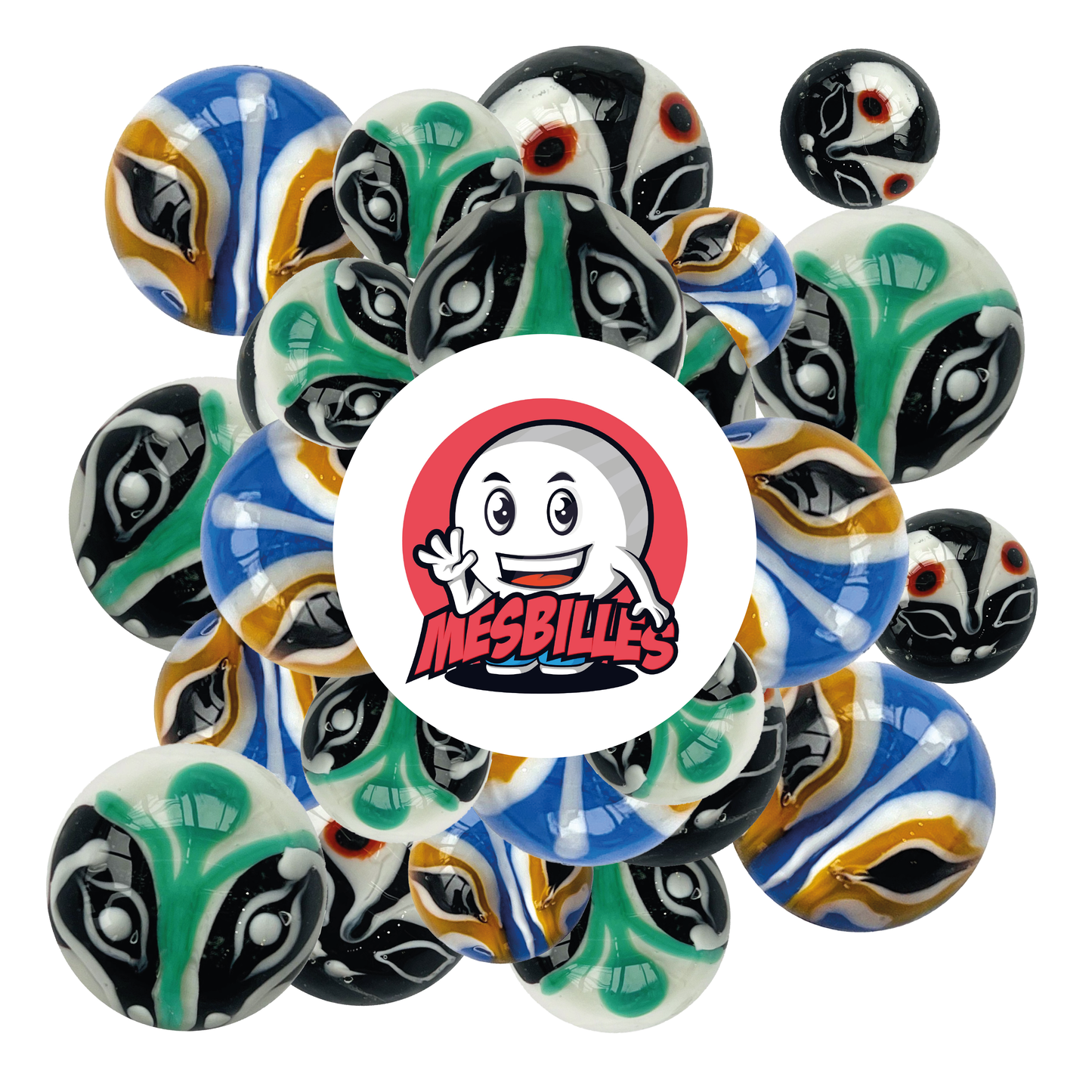 1 Canica Arte Aloa Verde 16 mm