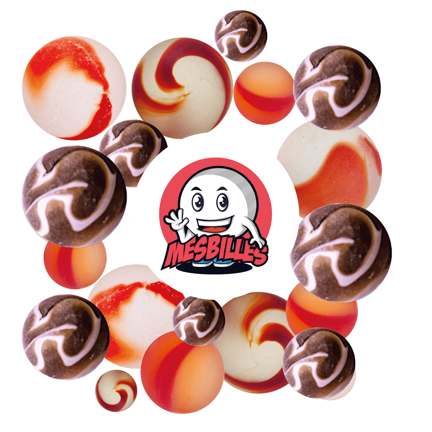 1 Canica Esmerilada Ámbar 16 mm