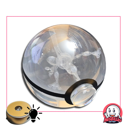 Support lumineux et sa bille Amphinobi 50 mm version « Dresseur » : attrapez-la avant qu’elle ne s'échappe ! ⚡