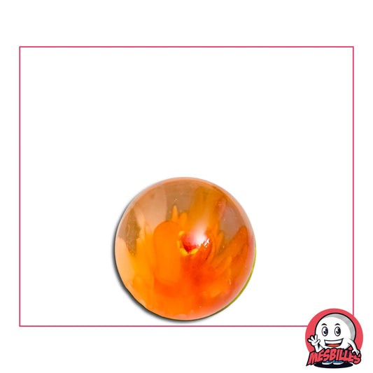 Bille d'Art Pissenlit Orange, bille de 16 mm