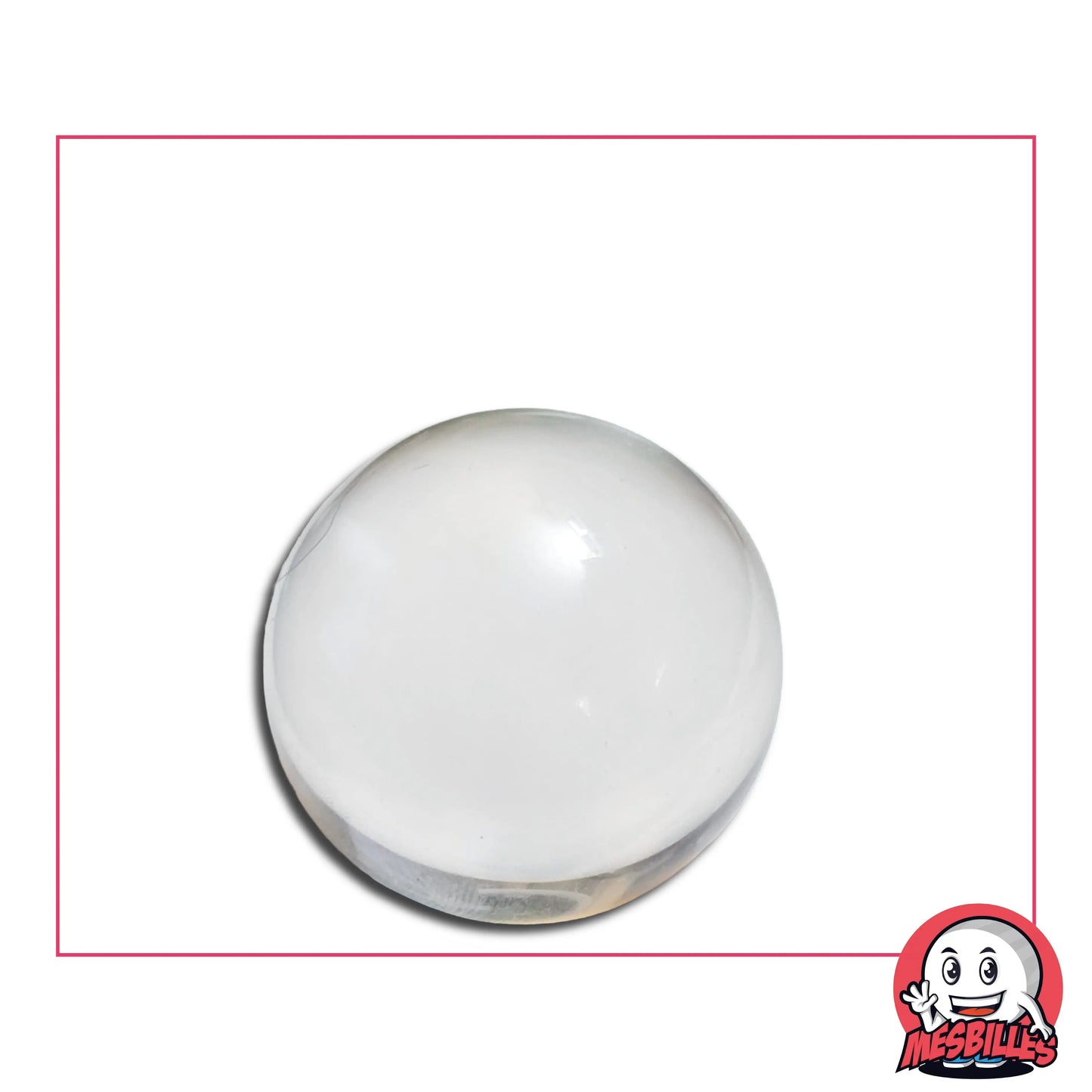 Petit Calot Cristal de Bohème, bille en verre de 22 mm