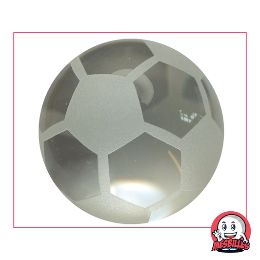 1 Canica Bola de Fútbol Cristal 50 mm