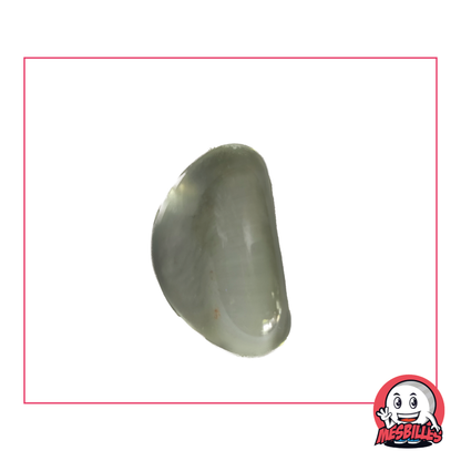 Canica Podo en cristal translúcido, de 25x15 mm, añade un toque mágico a cualquier creación artística o decorativa.