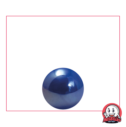 1 Canica Brillante Azul 14 mm