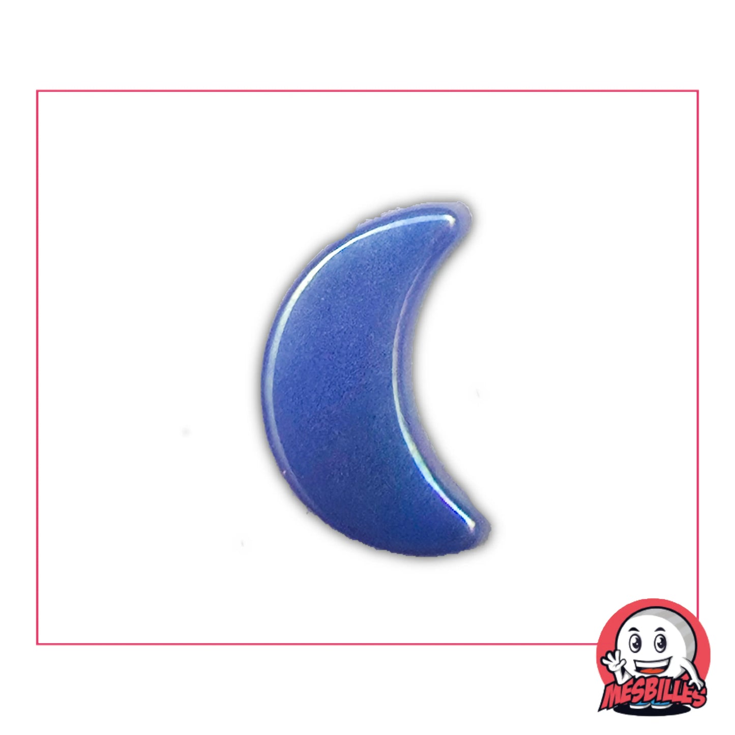 Difficile de classer la Bille Extra-plate Lune glossy Bleu : elle est utilisée pour décorer, jouer et collectionner.