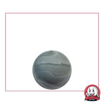 La elegancia de antaño | Canicas Perla Gris 16 mm en Porcelana
