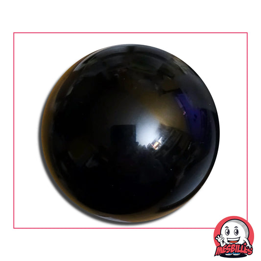 Bille Mammouth Perle Noir Verre de Bohême 50 mm