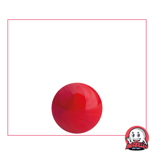 Canica Perla Roja 14 mm Canica redonda de cristal - MisCanicas