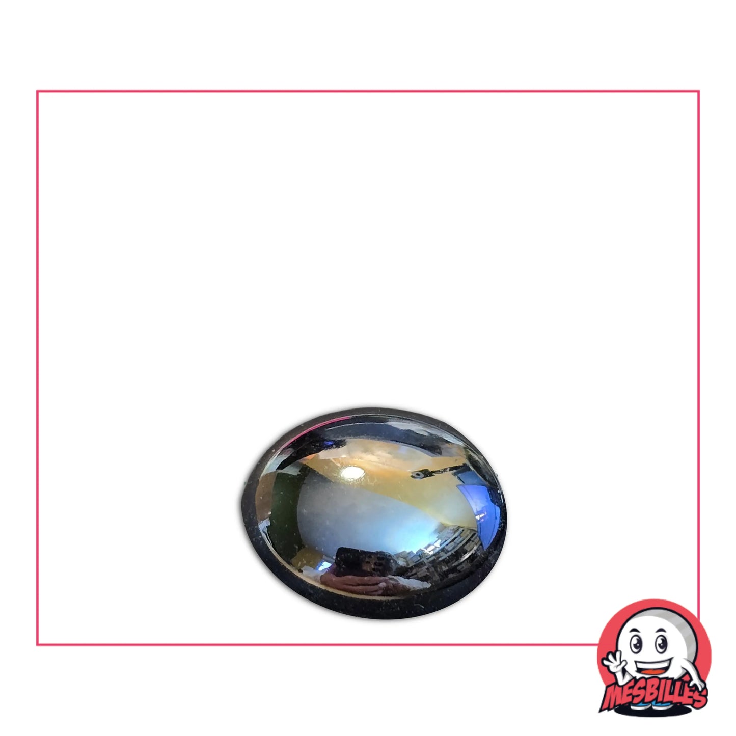 Cette bille Plate Noire est également nommée Bille Galet en Verre, elle est utilisée pour Jouer, Décorer ou Collectionner.&nbsp;