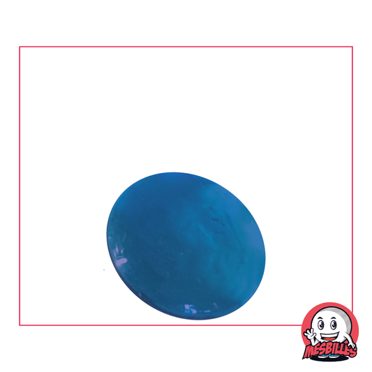 1 Canica Plana Luz Azul 30 mm