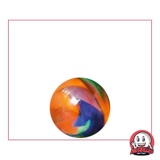 Canica Speedy Naranja 16 mm, el rayo inmovilizado