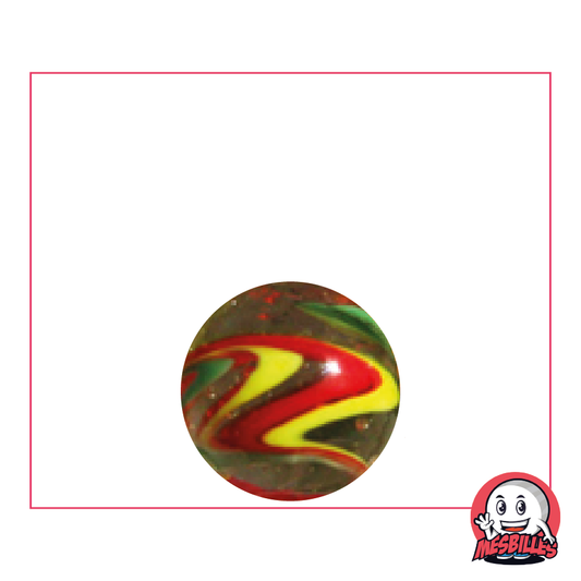 Canica Speedy Roja 16 mm, el bólido escarlata en miniatura
