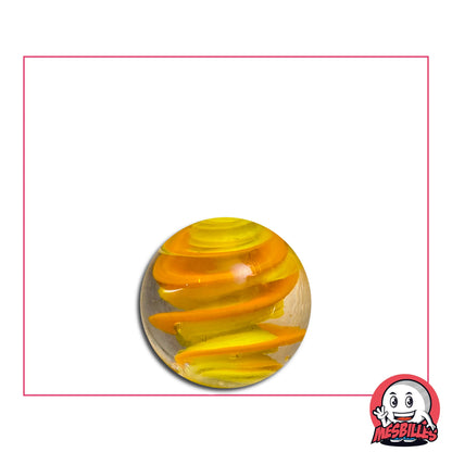 1 Canica Arte Caramelo Naranja Amarillo 16 mm