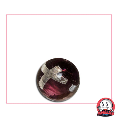 Bille d'Art Cage Argent Violet, bille de 16 mm