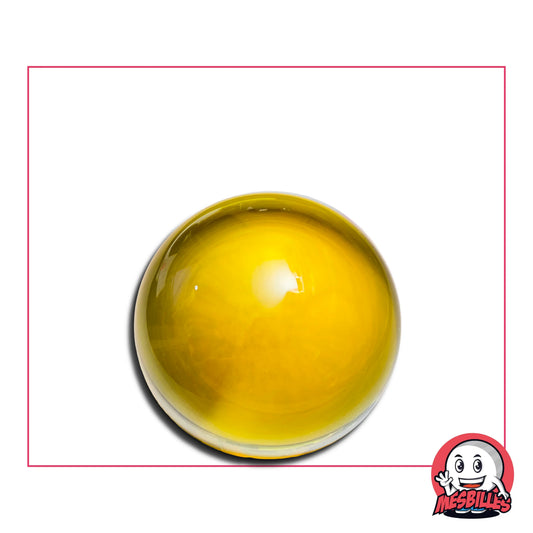 Calot Jaune, bille en verre de Bohême de 2,50 cm