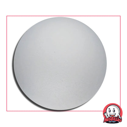 Bille Cristal Givrée 80 mm en verre de Bohème – grande bille blanche mate effet givré