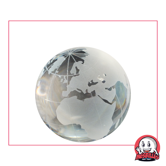 1 Canica de Arte Cristal Mundo 30 mm