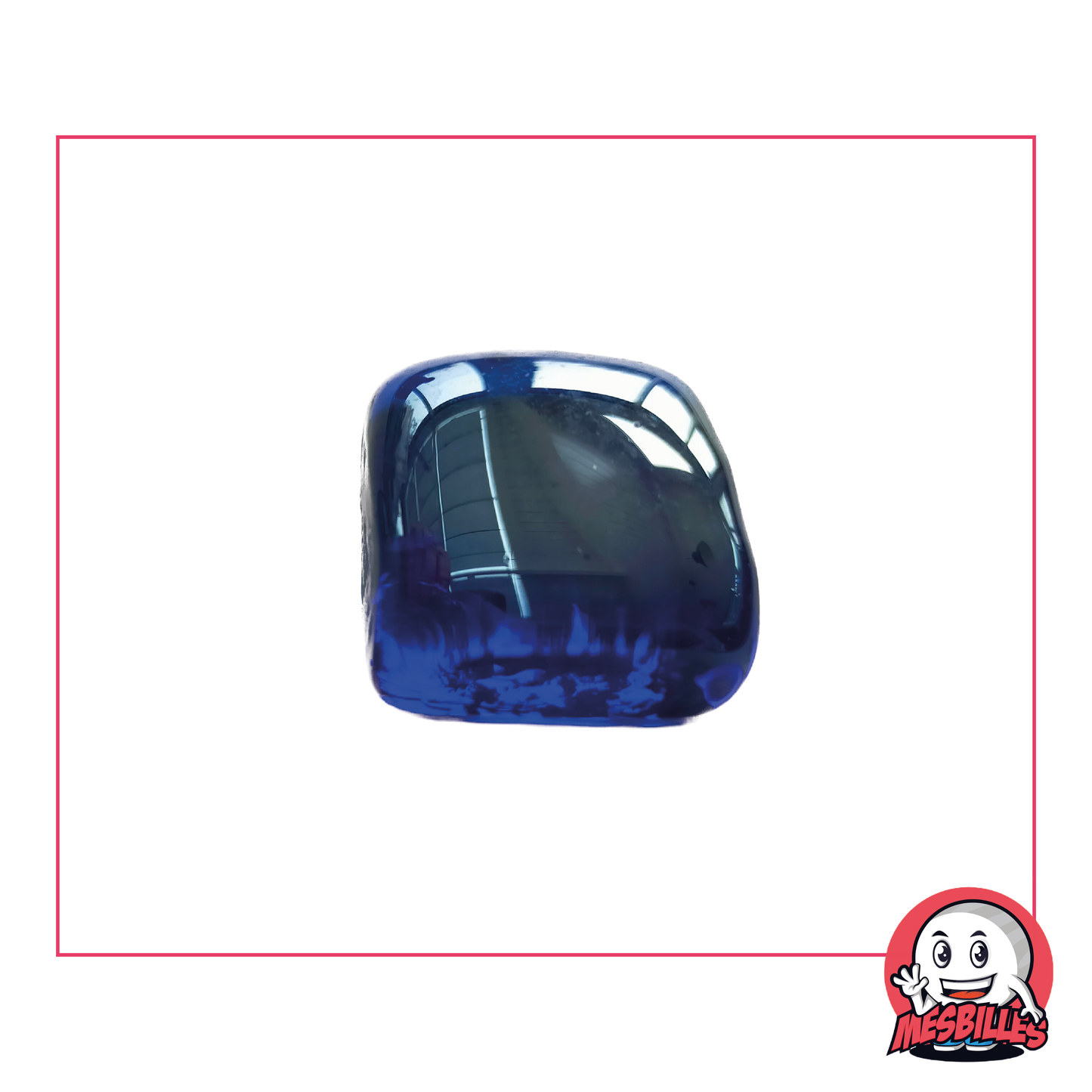 1 Canica Cuadrada Azul Noche