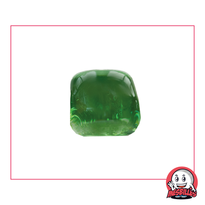 1 Canica Cuadrada Verde Claro