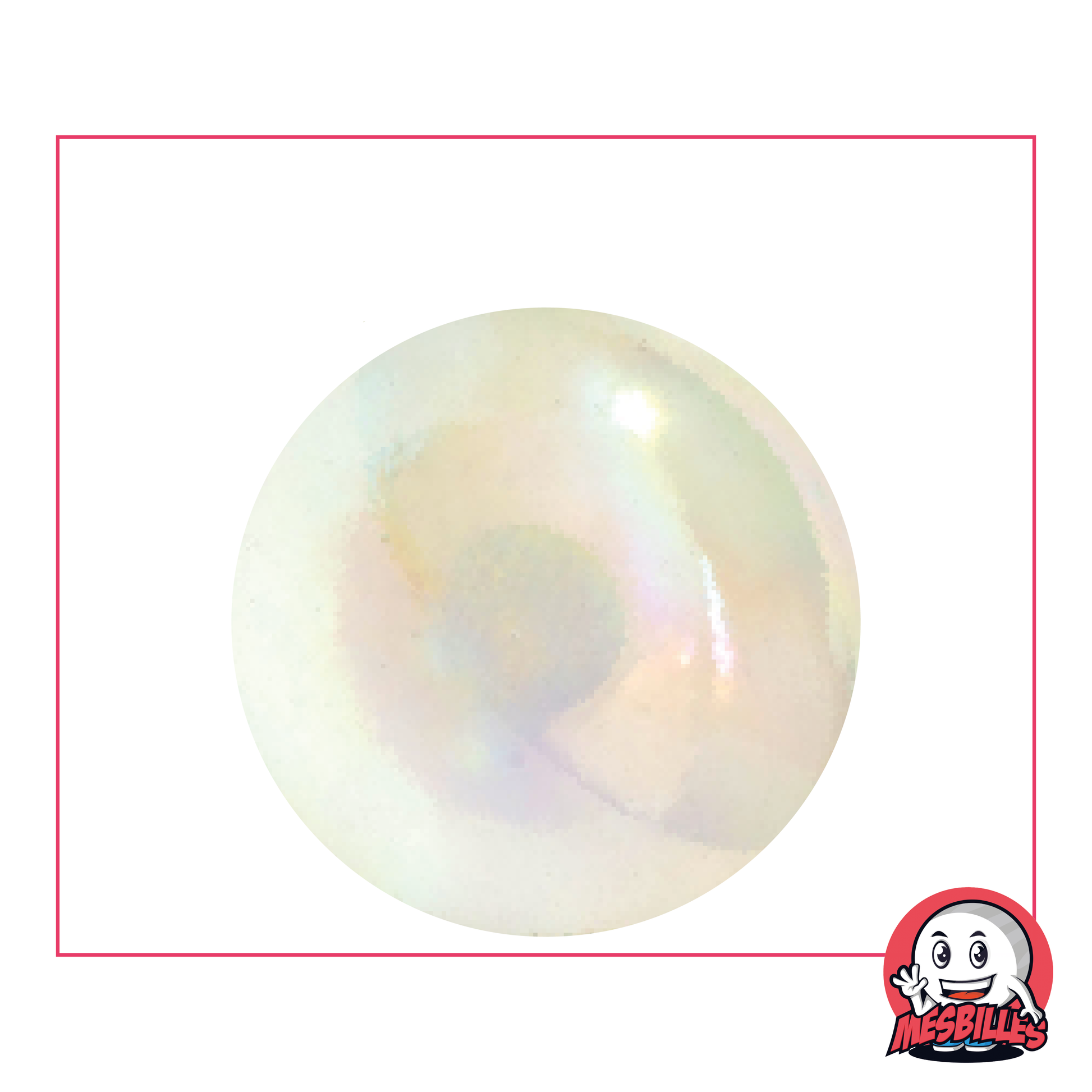 Canica Irisada 35 mm Cristal, el diamante de los juegos de canicas - MisCanicas