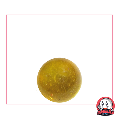 Canica amarilla difuminada de 16 mm de cristal | Una dulzura para bolsas de canicas