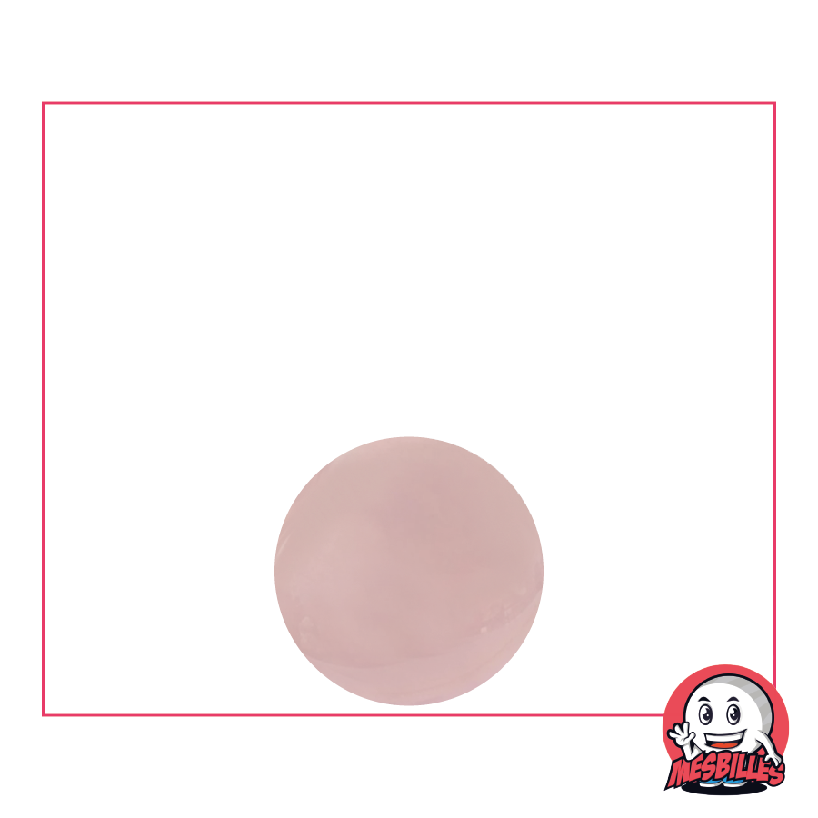 La Reina de las Canicas: Canica Rosa Clara de 12 mm en cristal de Bohemia