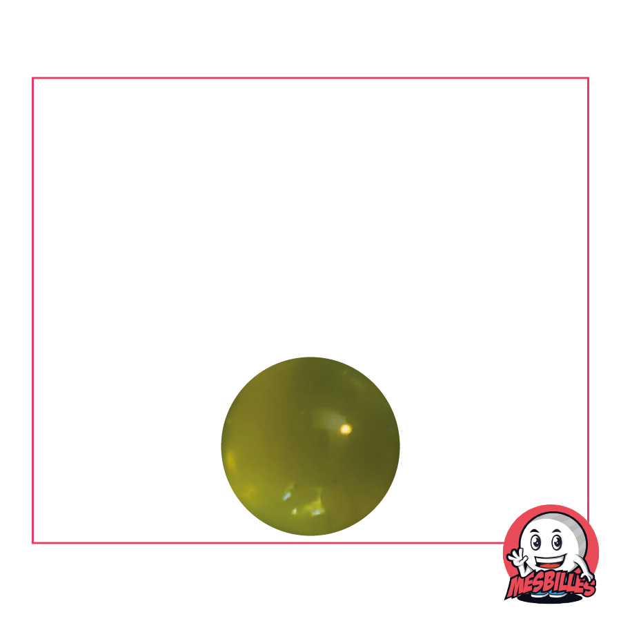 1 Canica Luz Verde Amarillo 10 mm