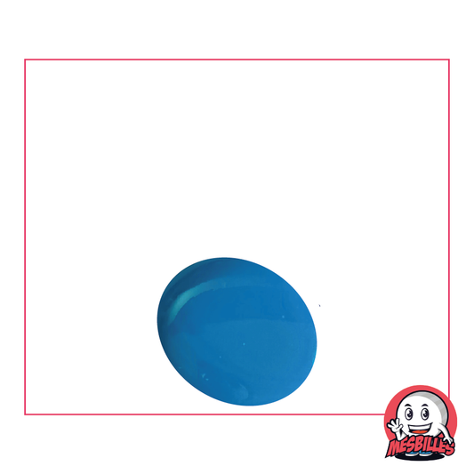 1 Canica Plana Perla Azul Claro 18 mm