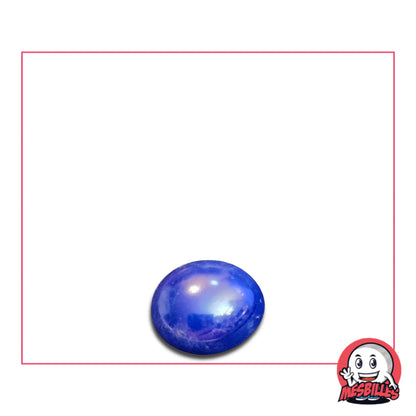 Petit Galet en verre&nbsp;Brillant de Couleur Bleu-Nuit, Collection Bille Loupe.