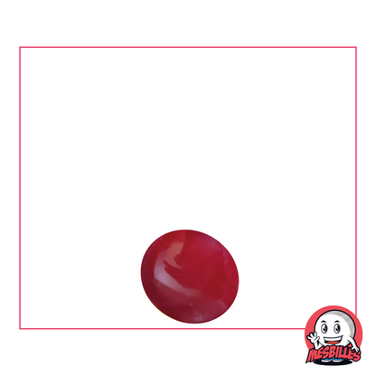 1 Canica Plana 12 mm Brillante Roja